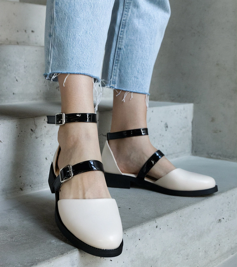 Cerné baleríny se sponou Josiane