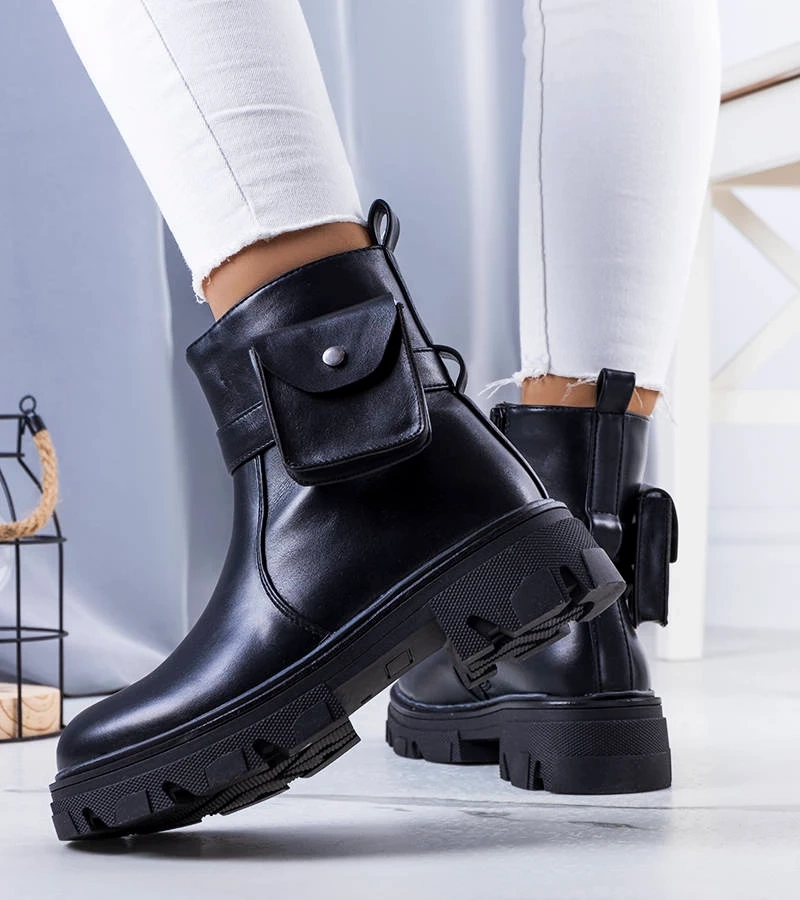 Černá boty s pytlíkem Lilliana