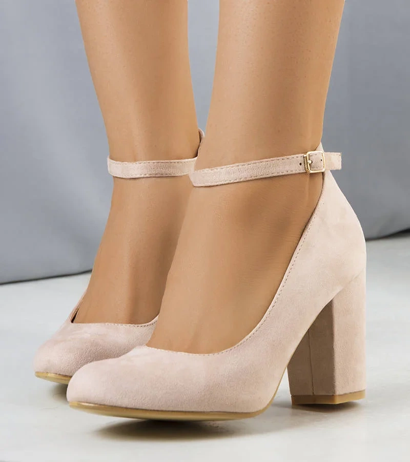 Béžové lodičky Norrie s pásky