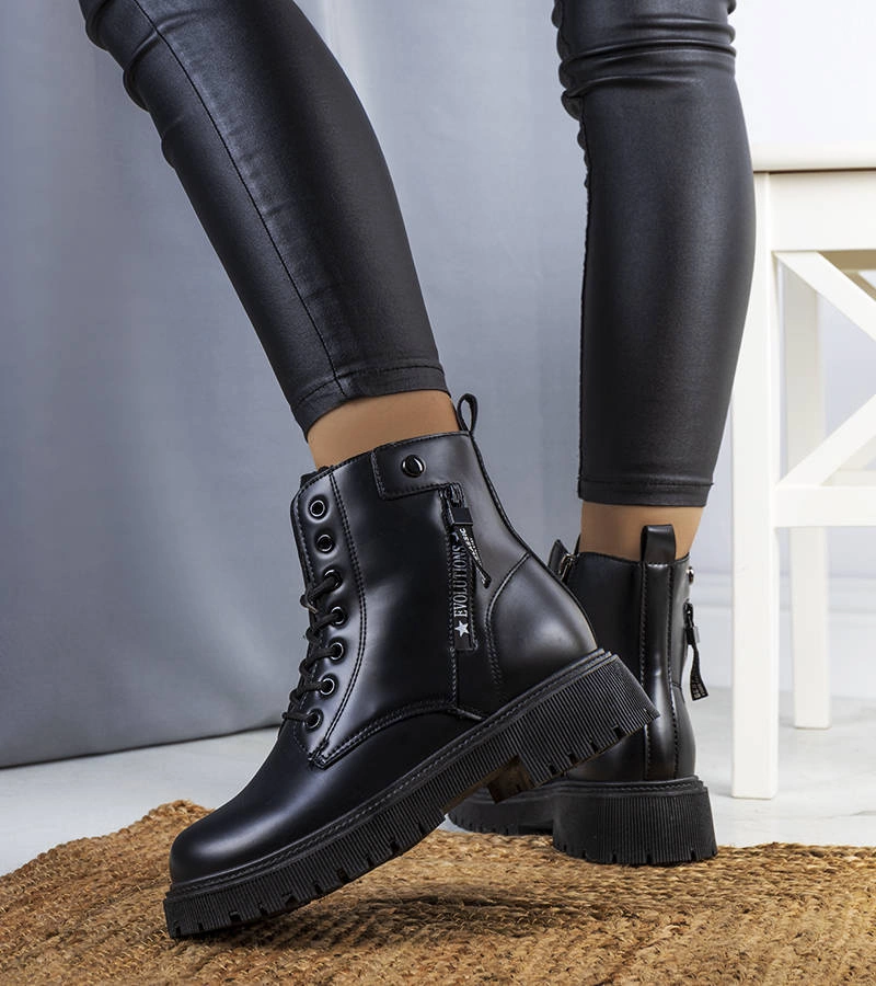 Černé zateplené návleky Anja