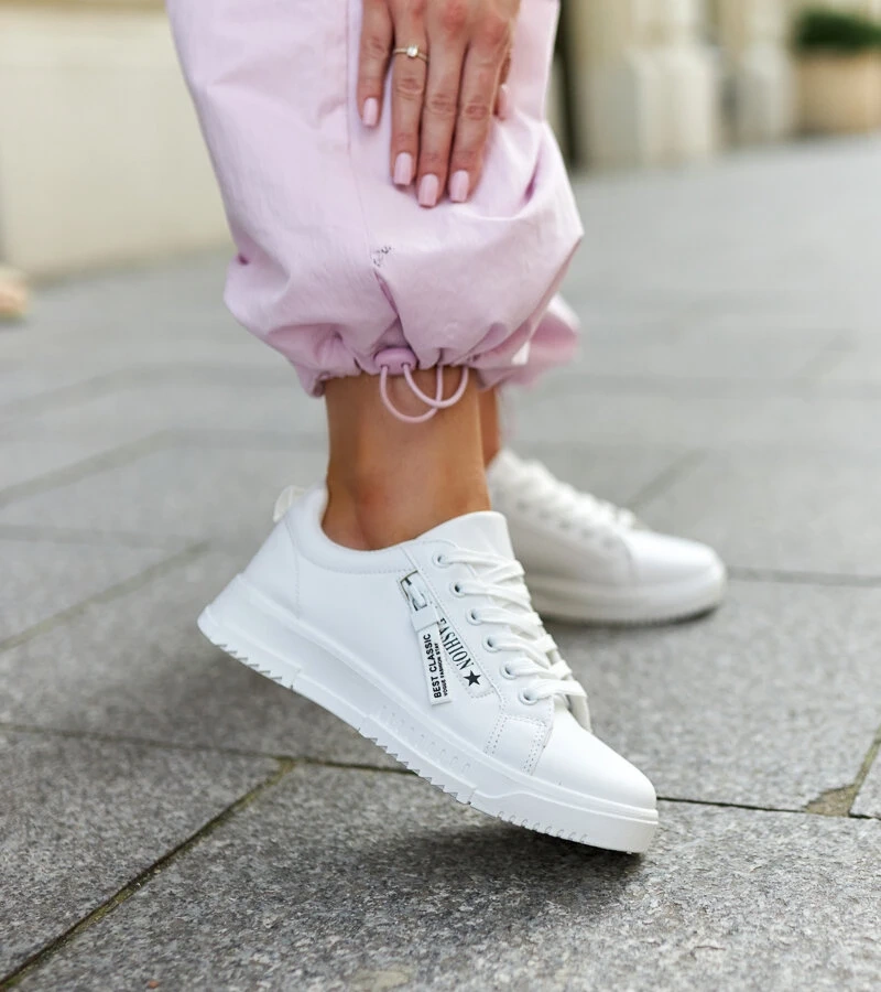 Bílé tenisky z ekokůže Brecht