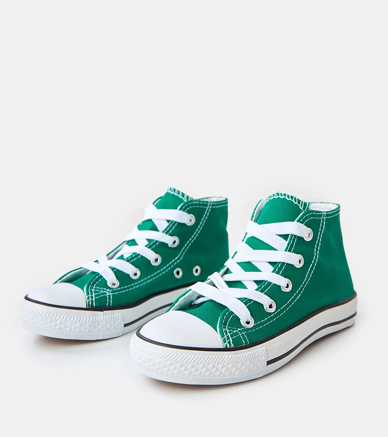 Zelené dětské kotníkové tenisky Tandy