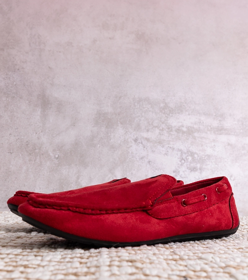 Pánské červené mokasíny Nashville