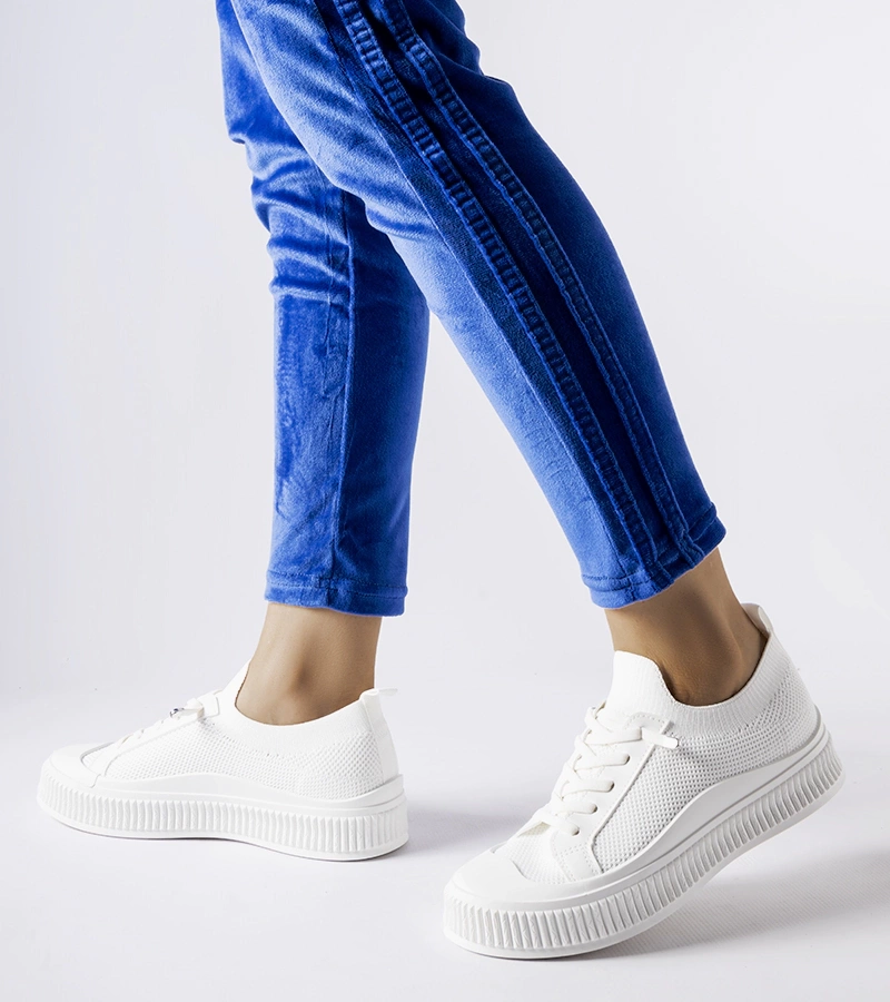 Bílé slip on tenisky Callimaco