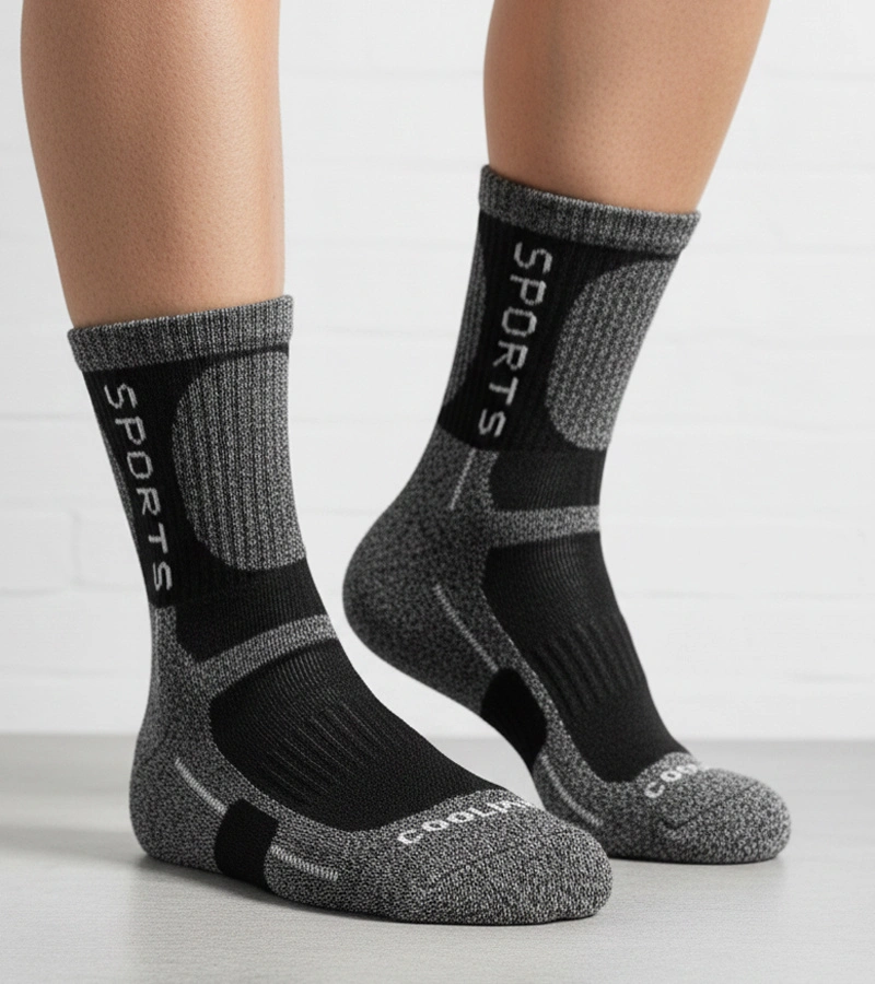 Tmavě šedé teplé dámské ponožky Siera