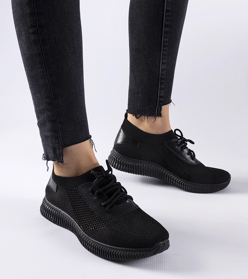 Černé průhledné tenisky Pierantonio