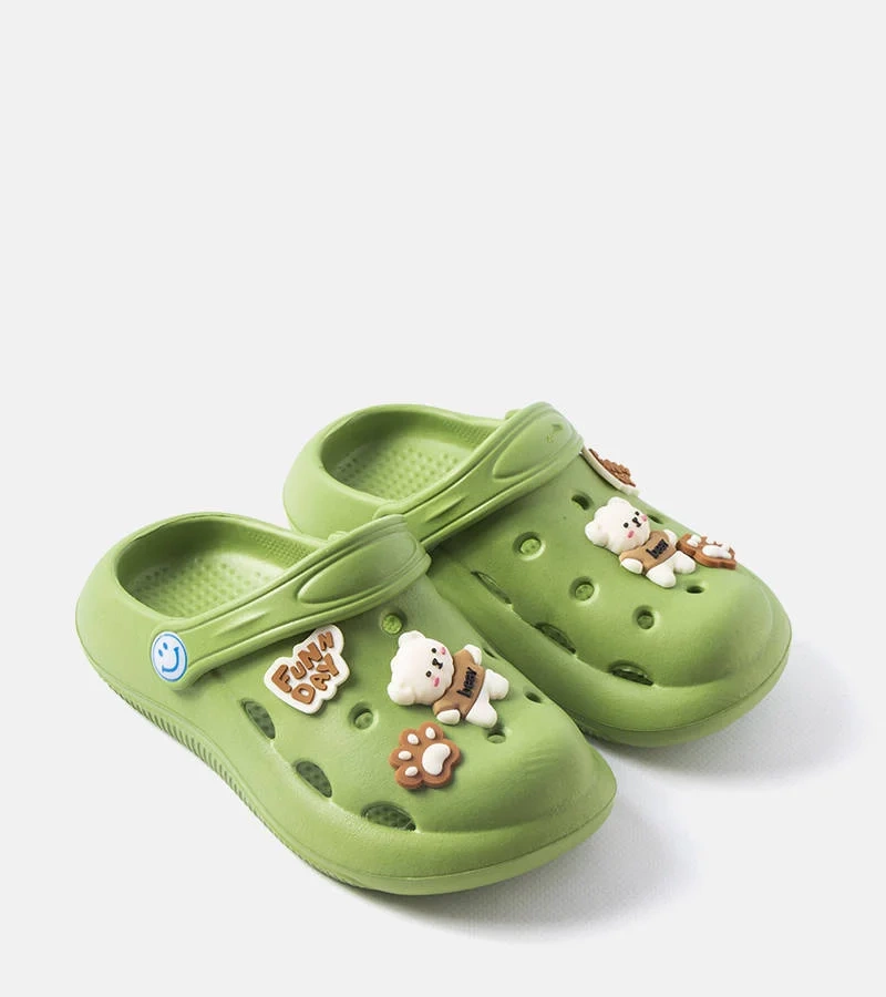 Zelené žabky se zakrytým nosem Vette