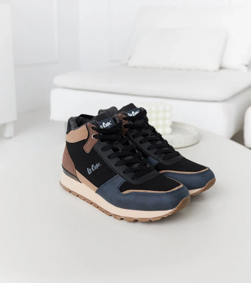 Modro-hnědé tenisky LCJ-23-31-3065M