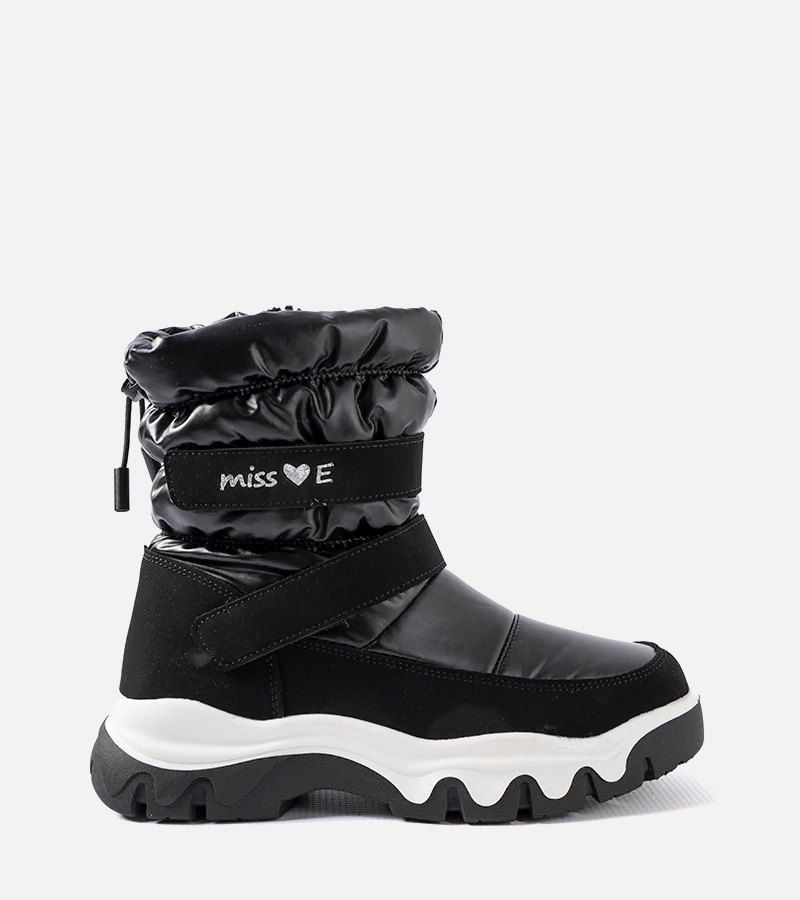 Černé dívčí zateplené sněhule Staturano