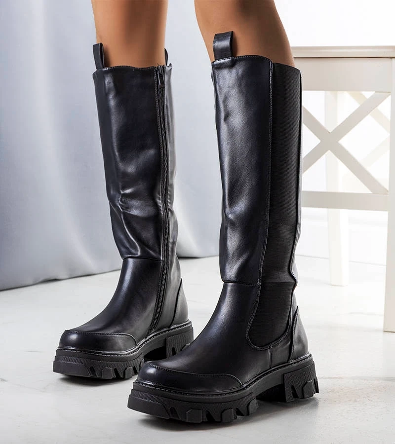 Černé zateplené boty Mikkel