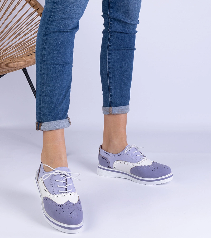 Fialové klasické oxfordky Toddi