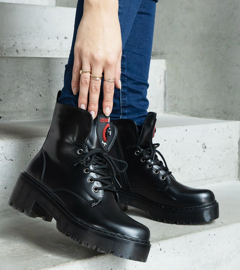 Cerné dámské boty Ranco