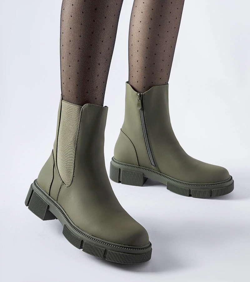 Zelené podšívky gumových bot Sorbo