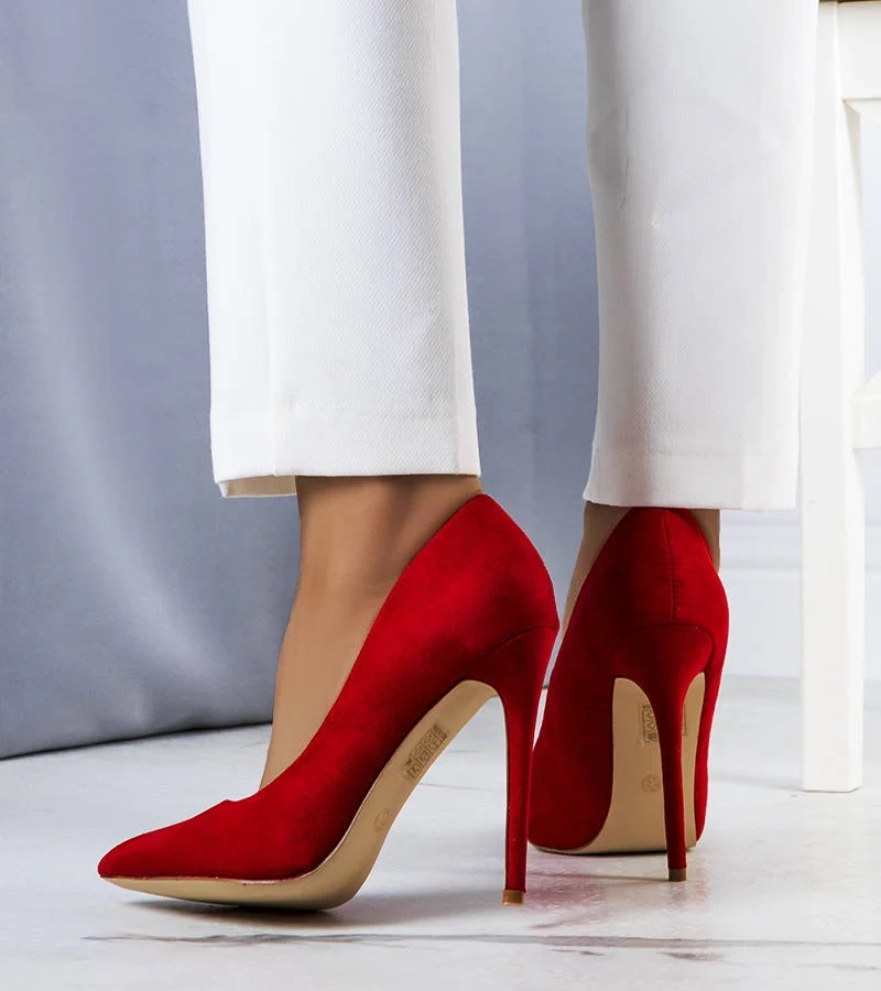 Červené jehlové podpatky Kappel