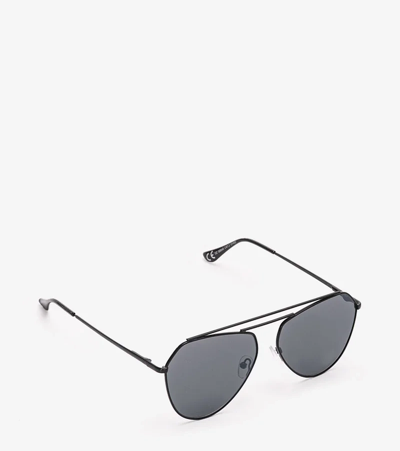 Černé pilotní sluneční brýle Sirois