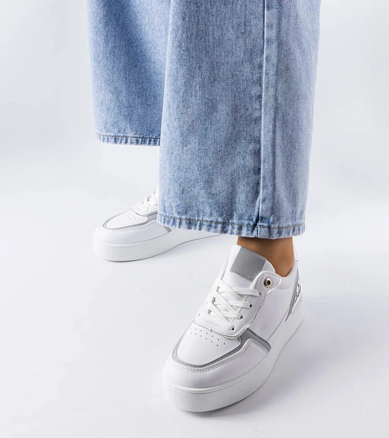 Bílé tenisky na platformě Tooele