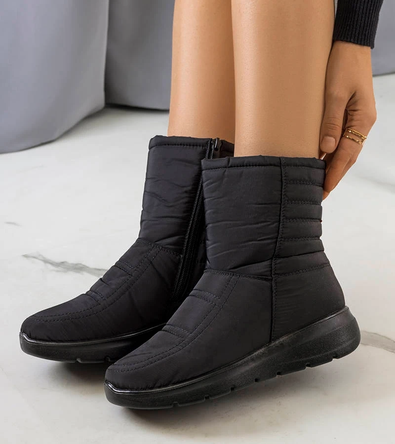 Černé prošívané sněhule Alani