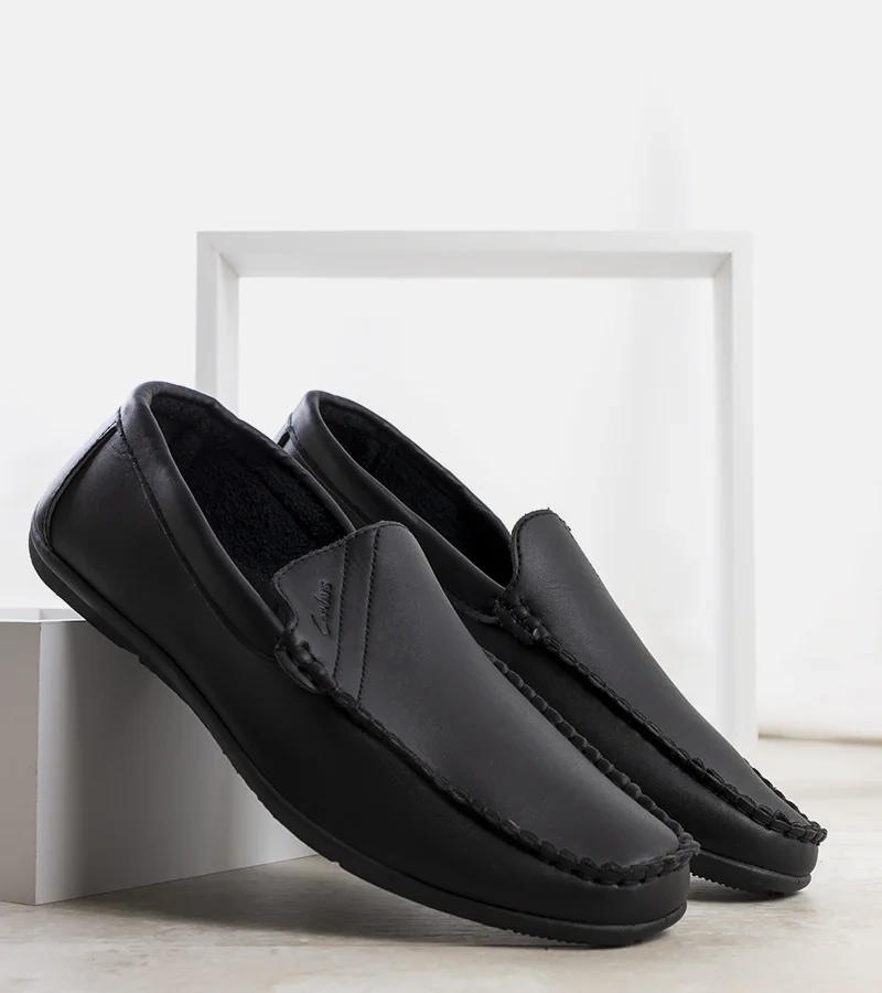 Pánské černé mokasíny Hogar