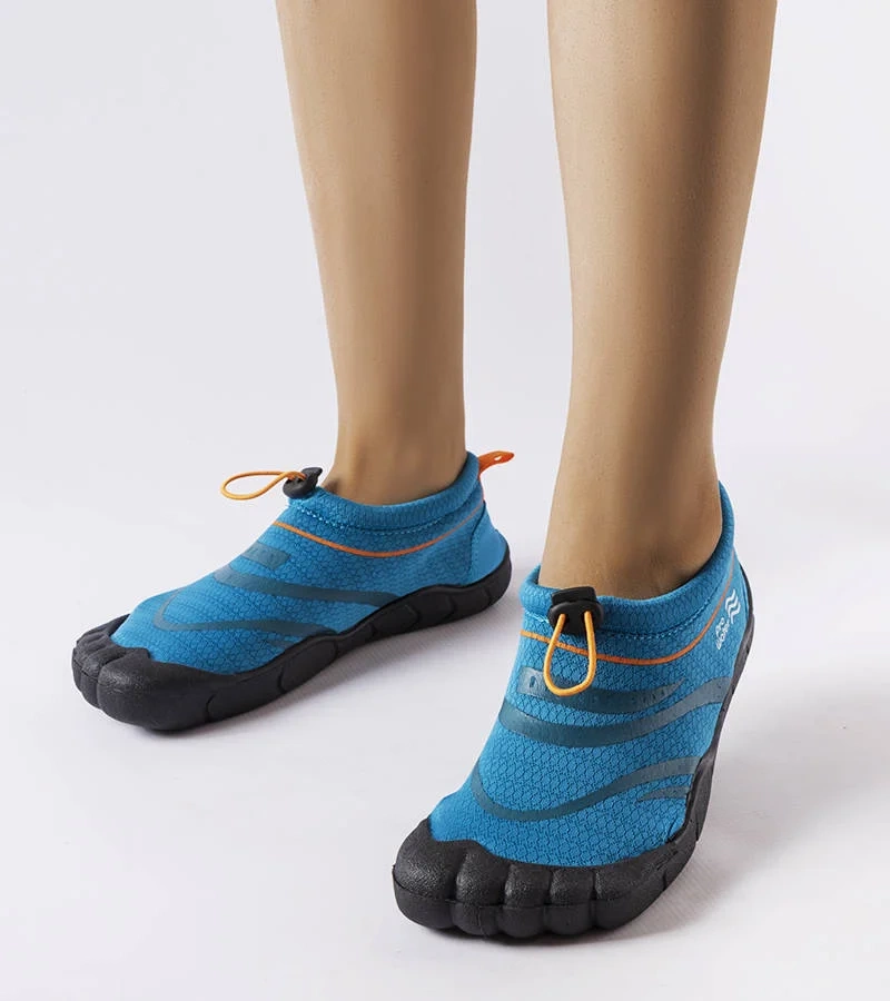 Modré boty do vody s mroží špičkou