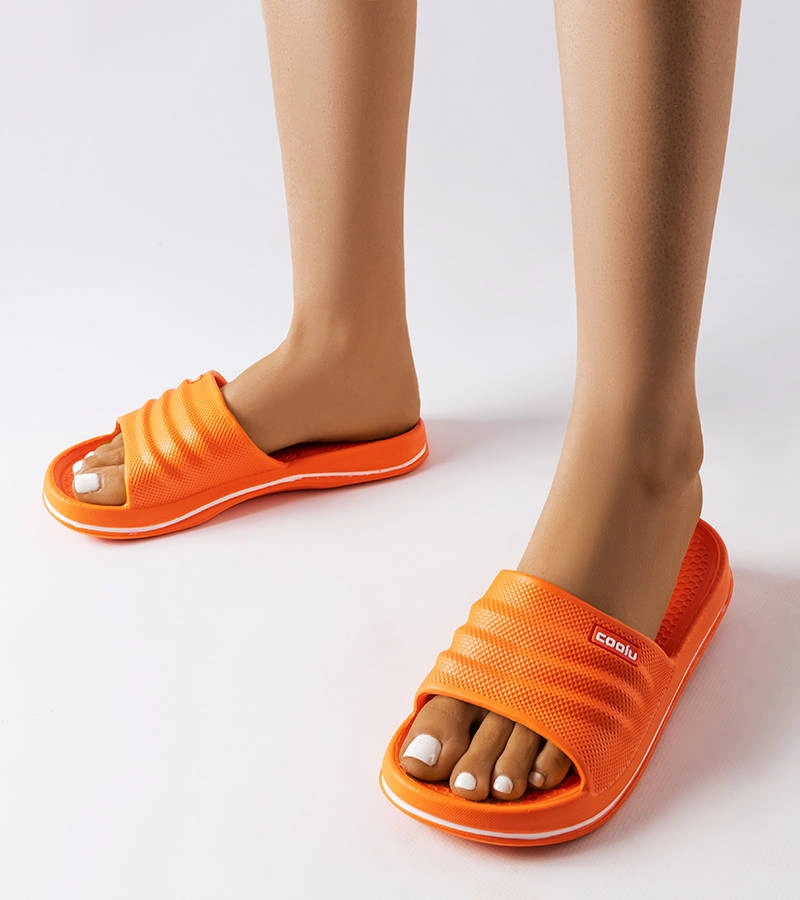 Kathrin oranžové žabky k bazénu