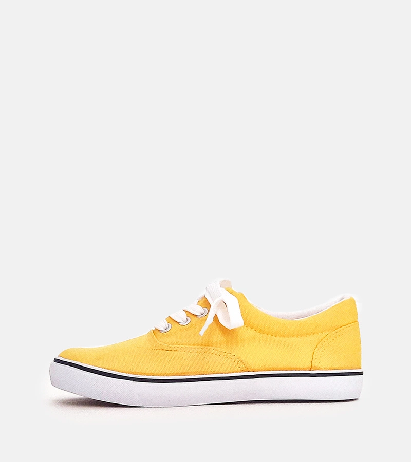 Žluté dětské tenisky na tkaničky Bollis