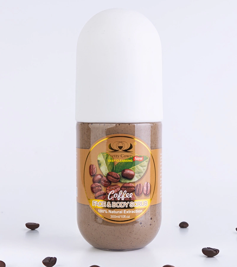 Kávový peeling na obličej a tělo Pretty Cowry 300 ml