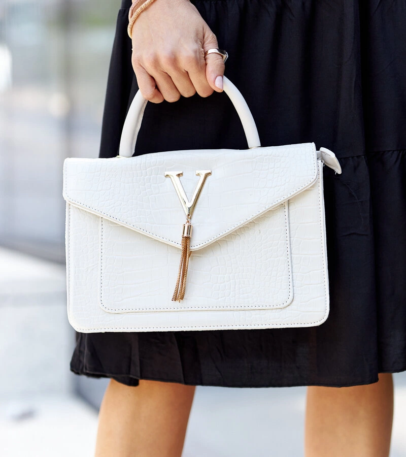 Kabelka přes rameno s motivem krokodýlí kůže Barsa