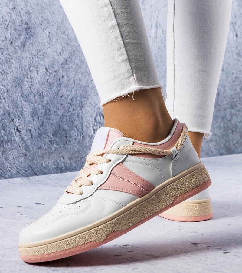 Bílorůžové dámské tenisky Marcella