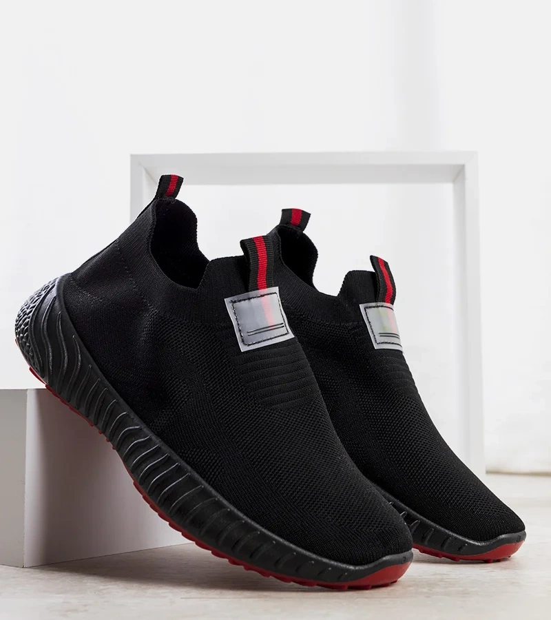 Černé pánské ponožkové tenisky Welser