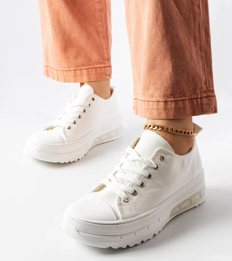 Bílé tenisky na platformě Hawthorne