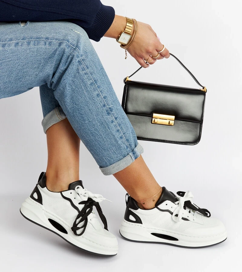 Bílo-černé tenisky Galdino