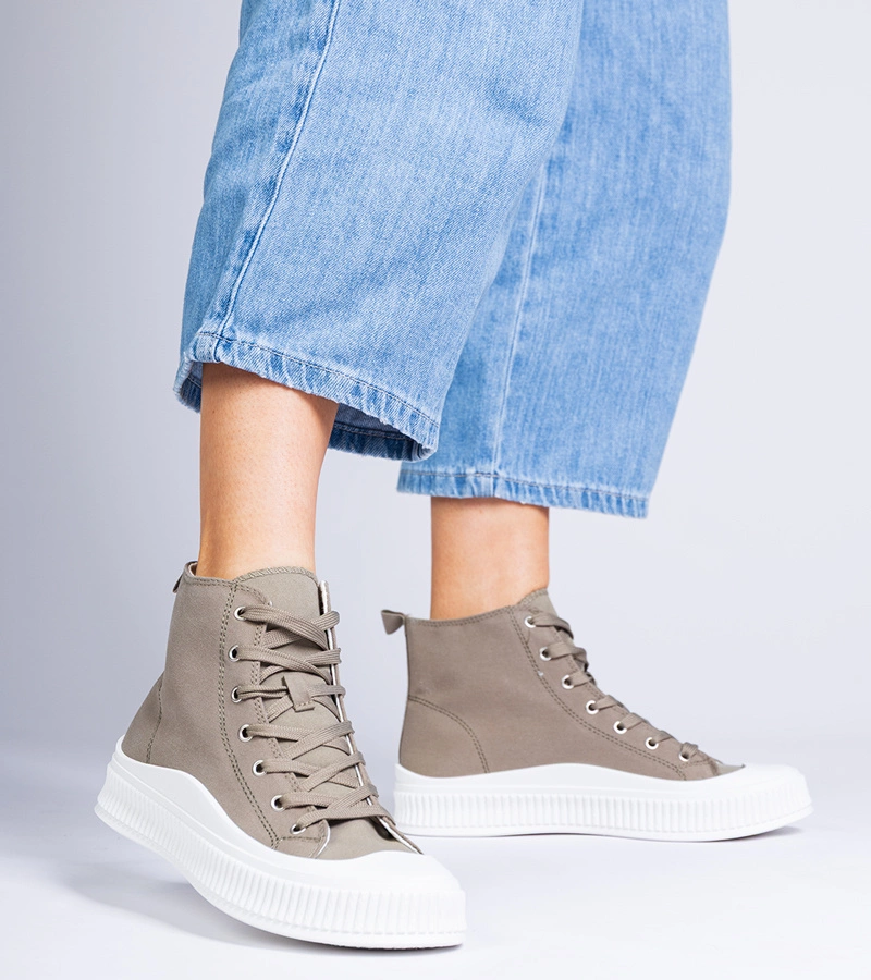 Zelené vysoké tenisky na platformě Guerrino