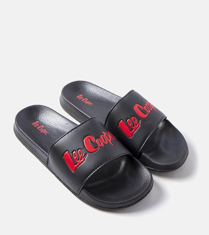 Černé gumové žabky Lee Cooper LCW-23-42-1730M