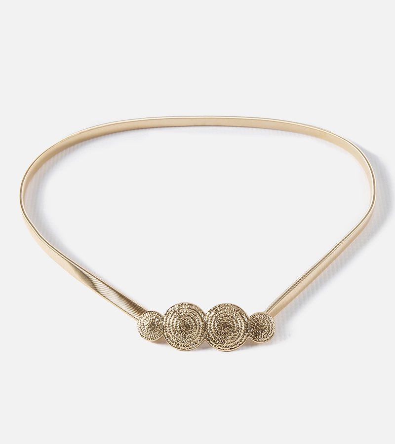 Zlatý pásek zdobený sponou Silvio