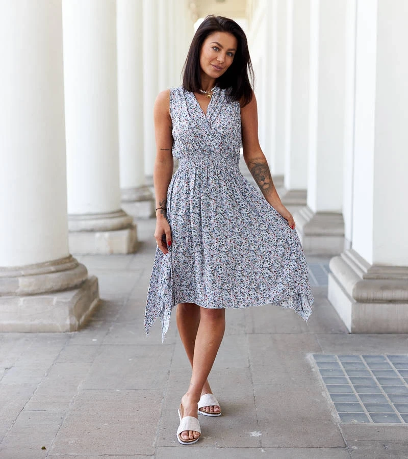 Pestrobarevné květinové šaty Lodovica