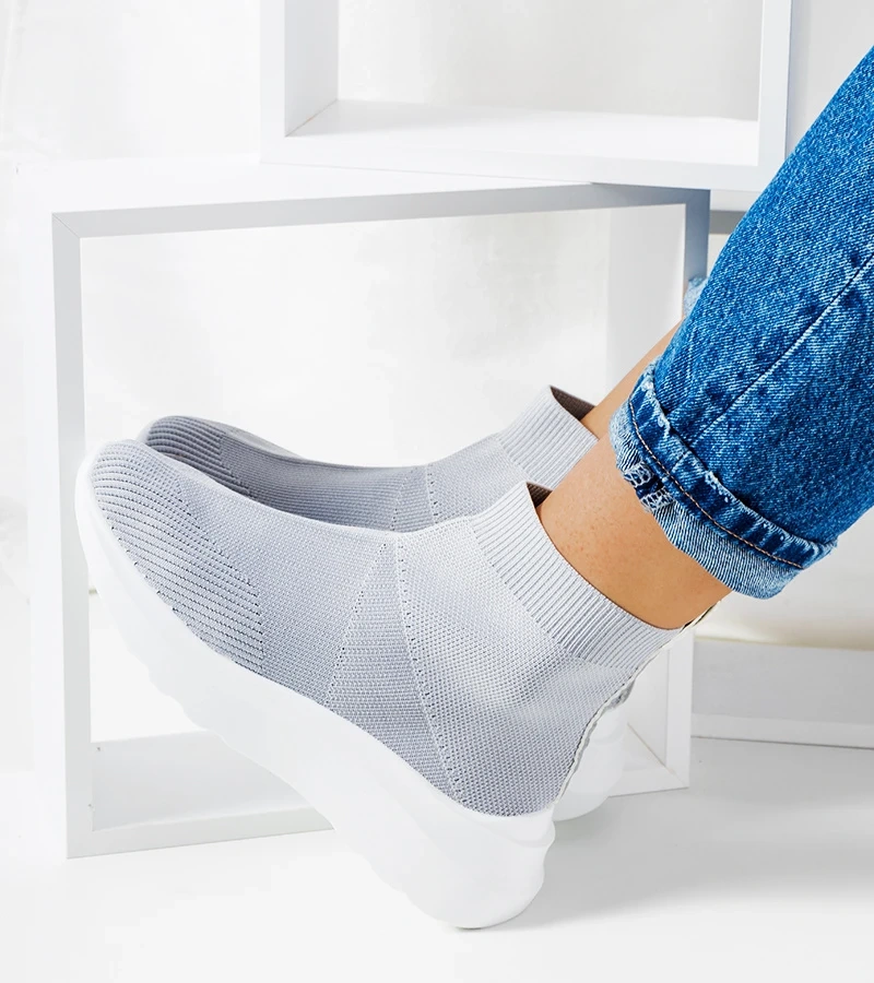 Šedé vysoké tenisky Jennifer