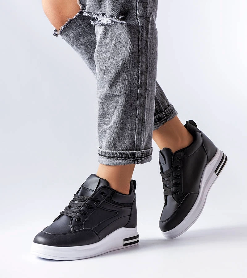 Černé třpytivé tenisky Bonevil