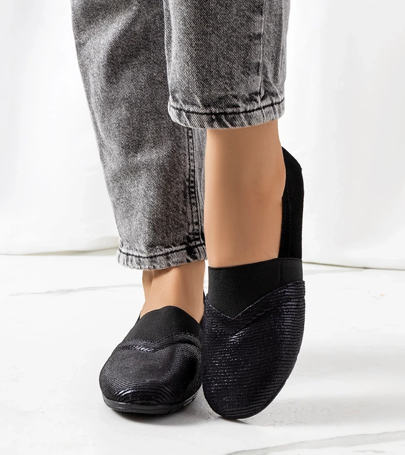 Černé kožené tenisky Boirs