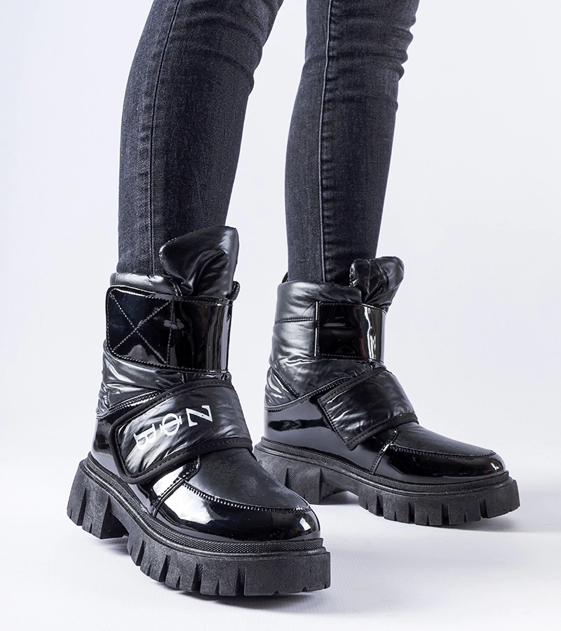 Černé zateplené sněhule Reppert