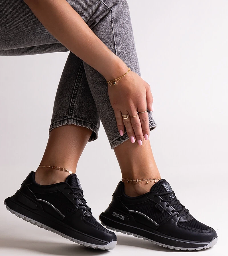 Černé tenisky Big Star NN274A090