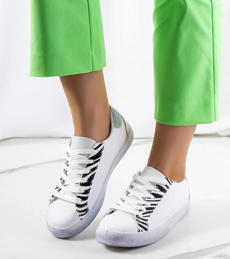 Bílé tenisky Kameta Zebra