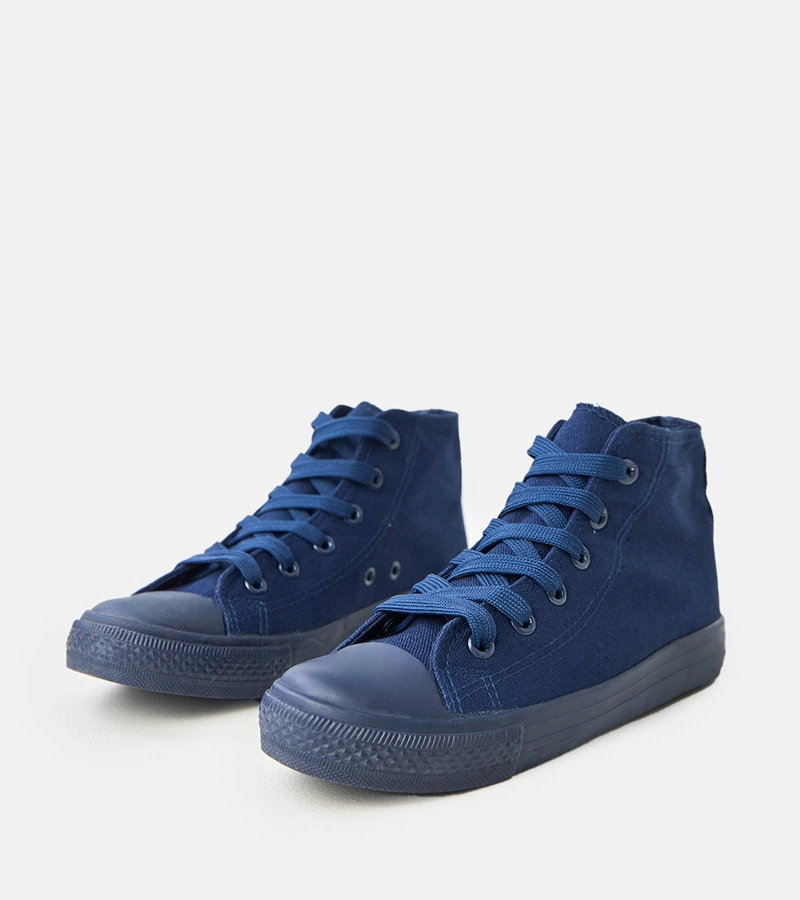 Tmavě modré pánské kotníkové tenisky Caio