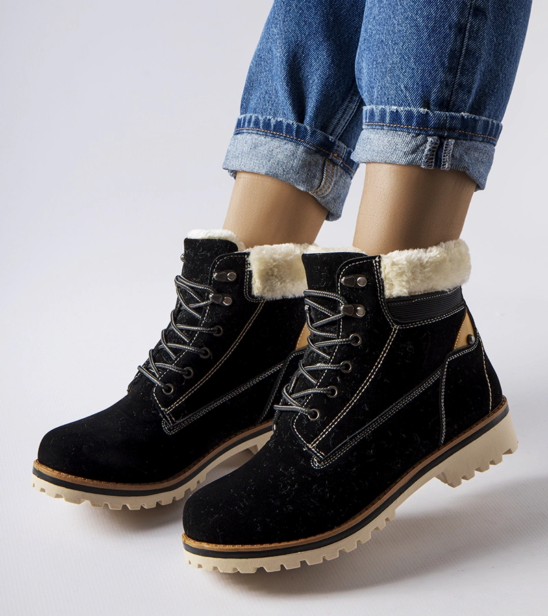 Černé zateplené trapery Montalbino