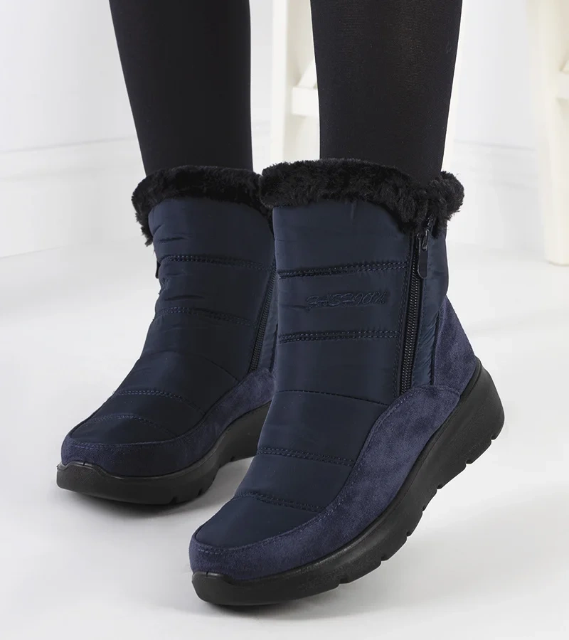 Azmarin tmavě modré prošívané sněhule