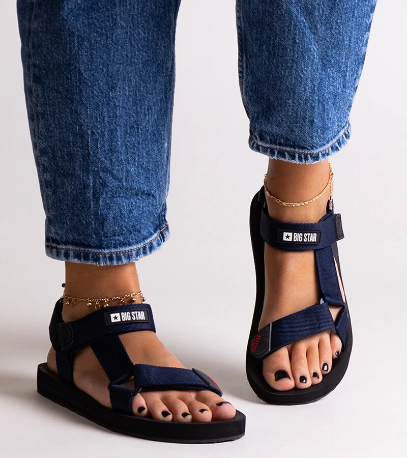 Námořnicky modré sportovní sandály Big Star DD174718