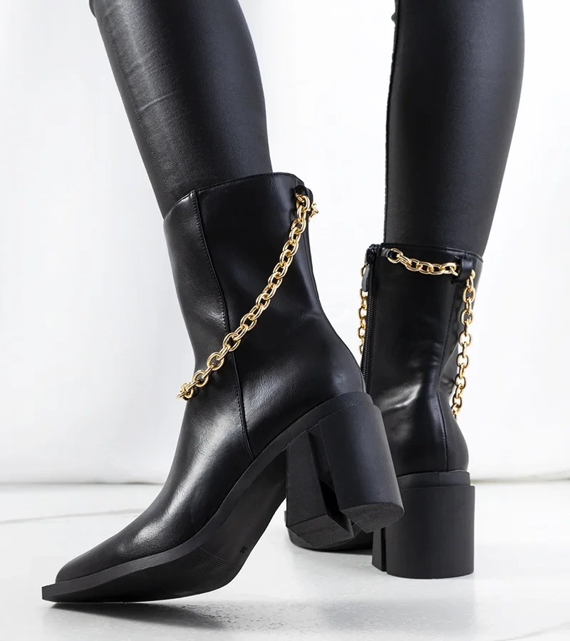 Černé kovbojské boty Massa