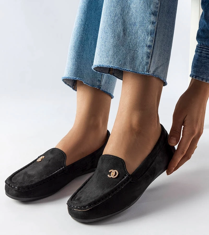 Černé dámské mokasíny Clardoux