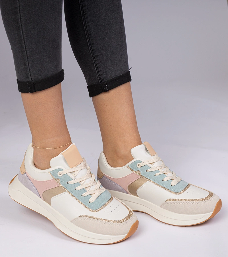 Dámské vícebarevné tenisky s třpytkami a zvířecím vzorem Markuta