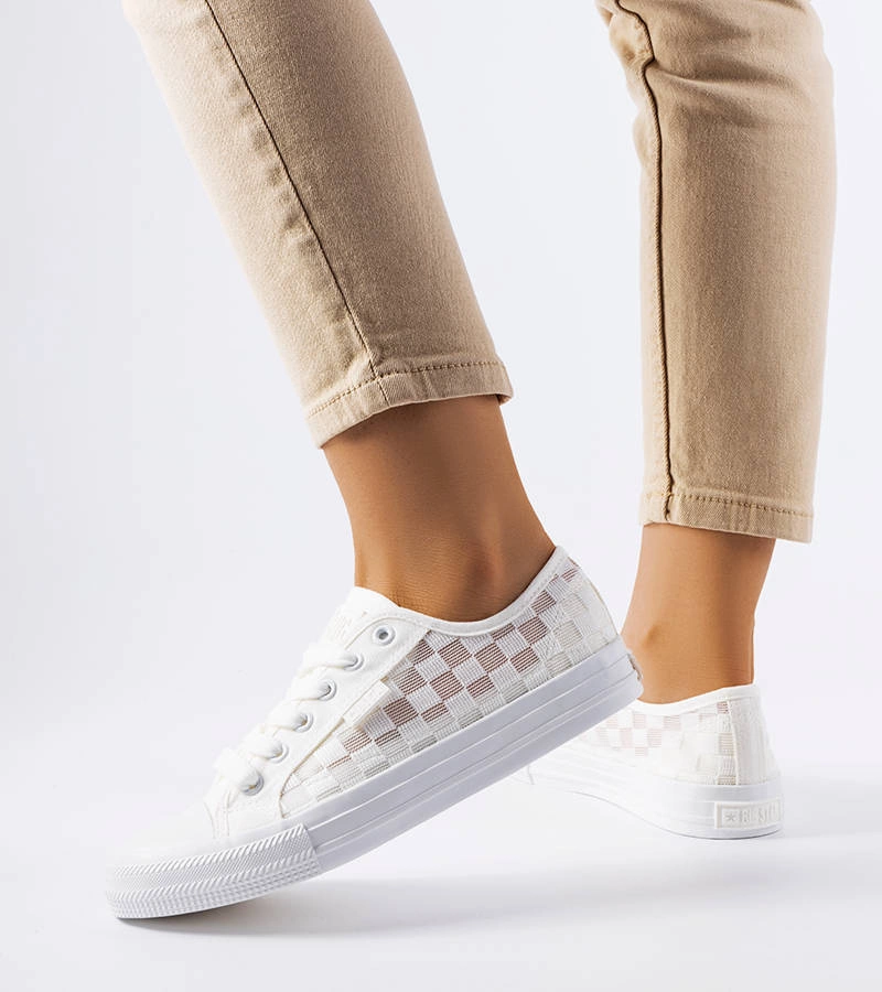 Bílé síťované tenisky Big Star LL274071