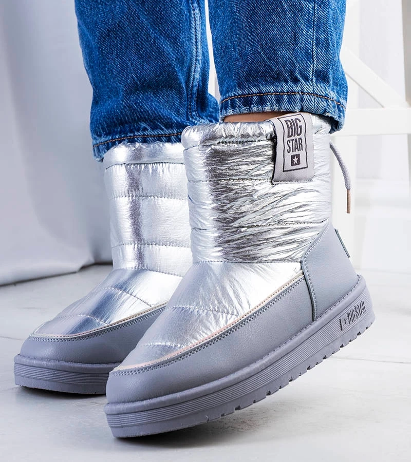Stříbrné sněhové boty II274118